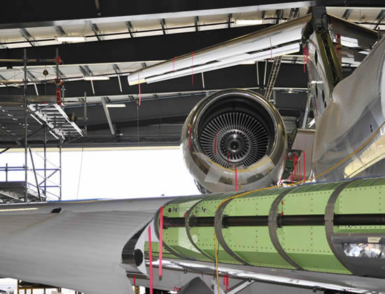 Flying Colours is regularly completing heavy maintenance checks on Bombardier Global airframes.