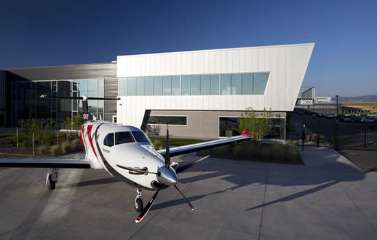 PC-12 NG outside the new Pilatus facility in Broomfield Colorado.