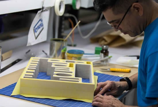 MSB technicians precision engineered every insert for the head-of-state aircraft.