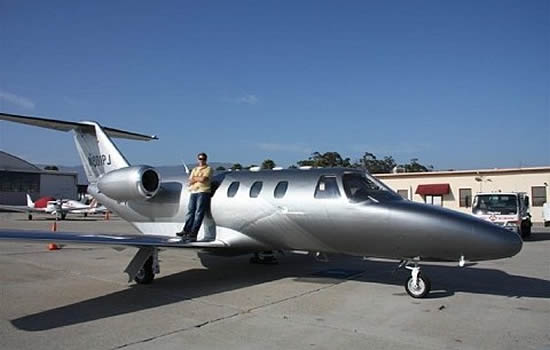 Silver Air's first jet.