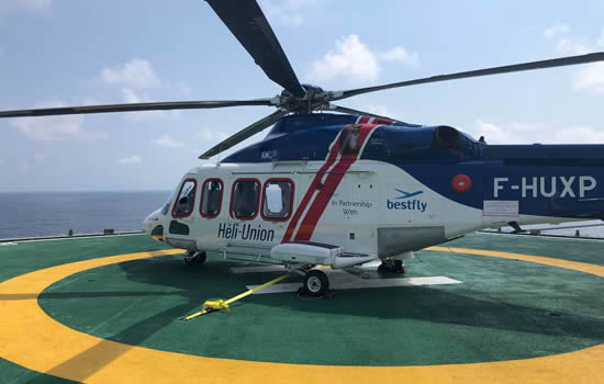 Bestfly made its first offshore flight with the Leonardo AW139 on 23 November