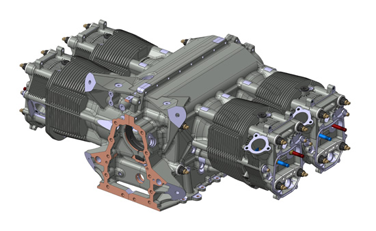CAD image of the Limor revised SMA SR305-230E engine.