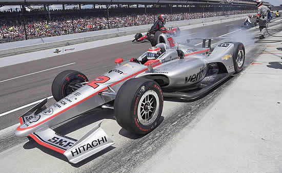 Team Penske's 2018 Indy 500 winning car.