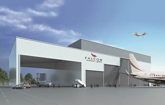 Falcon Aviation's new MRO facility at DWC.