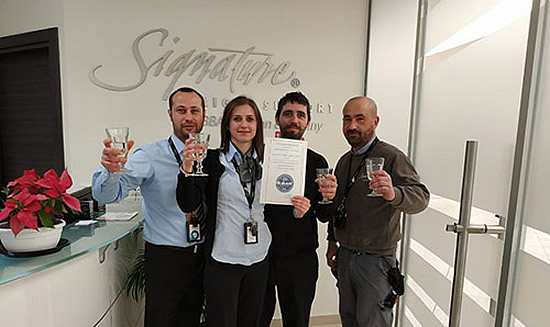 Signature FBOs earn Italy's first IS-BAH registration.