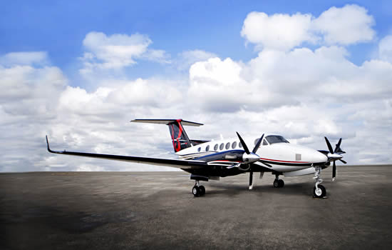 King Air with BLR WhisperProp winglets
