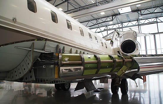 FAI Technik's latest Global Express refurbishment, Project Pearl, undergoes inspections at its Nuremberg headquarters.