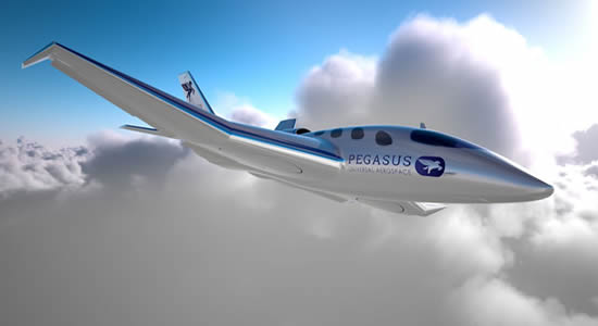 Pegasus Universal debuts new ‘vertical take-off’ bizjet concept at EBACE