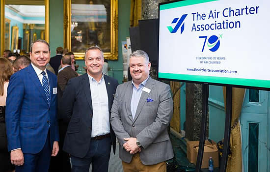 (L to R): Ettore Rodaro, Executive Vice President, Qatar Executive; Chairman Nick Weston ; CEO Dave Edwards.