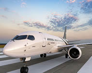 ACJ TwoTwenty business jet.