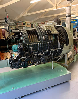 The Museum’s cutaway Avon jet engine will delight the technically minded.