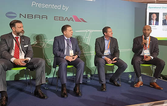 Dawit Lemma speaking at EBACE 2022.