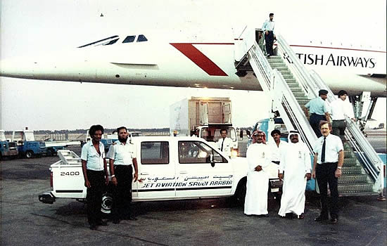 'The ultimate positioning flight' - Graham travelled from Heathrow to Jeddah on Concorde in 1993.