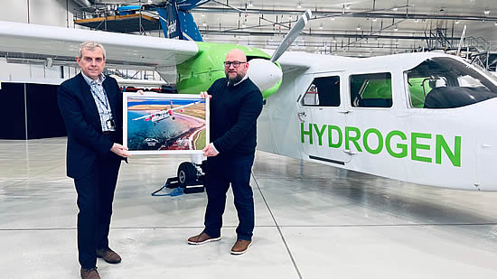 Loganair and Cranfield Aerospace Solutions set sights on debuting world's first operational hydrogen-electric Britten-Norman Islander