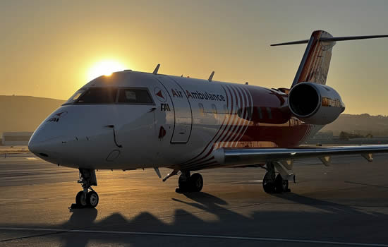 FAI Air Ambulance Bombardier Global Express.