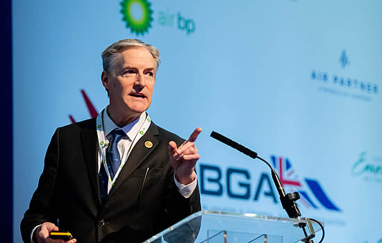 Erik Lindberg speaking at the BGGA Annual Conference earlier this month.