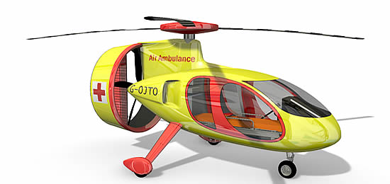 Arc Aero Systems' Pegasus in ambulance configuration.