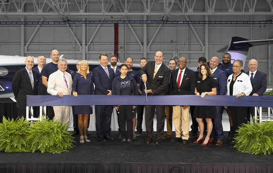 To mark the occasion, state and local dignitaries, community partners, and Gulfstream leaders and employees gathered at a ribbon-cutting ceremony to officially dedicate the new space.