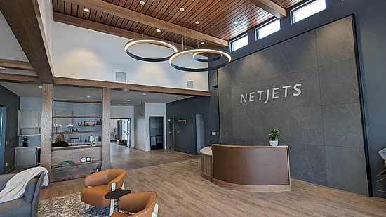 NetJets recently opened a dedicated terminal at Bozeman Yellowstone International Airport. (Photo: NetJets)
