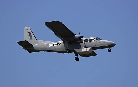 Turboprop BN2T-4S Islander.