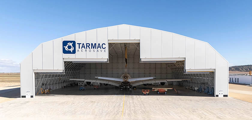 TARMAC Aerosave inaugurates the world's largest metal-textile hangar