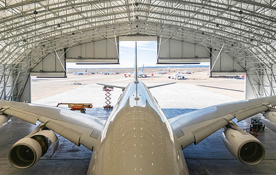 TARMAC Aerosave inaugurates the world's largest metal-textile hangar