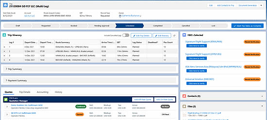 STACK.aero Flight Programmes and Trips. Click on the image to enlarge.