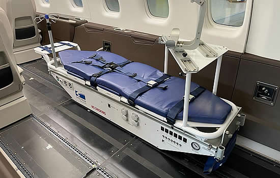 2800 Series Air Ambulance Module installed in the Pilatus PC-24.