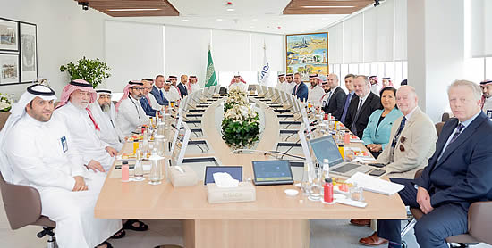 Representatives from GACA and CAAi at the project kick-off meeting in Riyadh. 