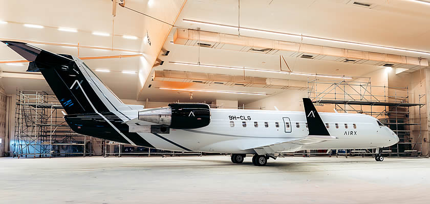 AirX unveils striking new Challenger 850 livery