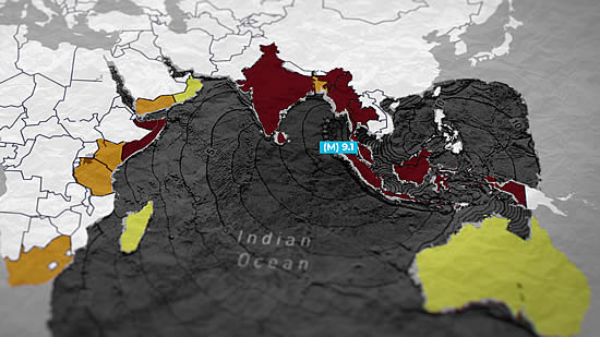 The tsunami devastated communities along the coasts of the Indian Ocean and killed approximately 228,000 people in 14 different countries, whilst displacing many more.