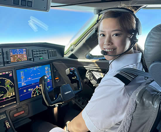 TAG Aviation’s pilot training program elevates Angel Wun to Gulfstream G650 junior First Officer TAG Aviation’s pilot training program elevates Angel Wun to Gulfstream G650 junior First Officer