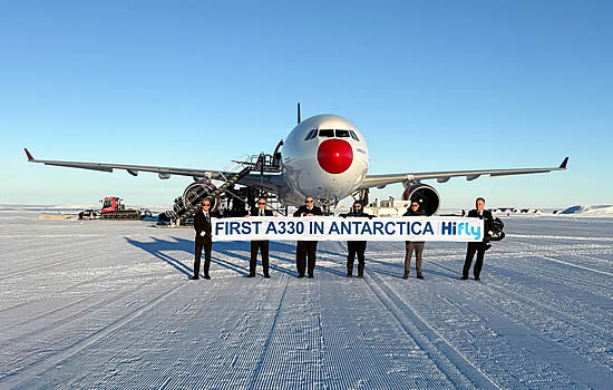 Another first for Hi-Fly: Airbus A330 lands in Antarctica Another first for Hi-Fly: Airbus A330 lands in Antarctica