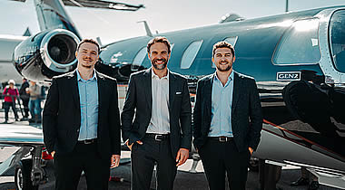 (L to R): Pierre Lassade, SD Aviation; Guillaume Soumier, Textron Aviation; Adrien Dubreuil, SD Aviation. (L to R): Pierre Lassade, SD Aviation; Guillaume Soumier, Textron Aviation; Adrien Dubreuil, SD Aviation.