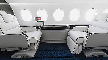 VIP Completions brings client's vision to life with Dassault Falcon 2000EX EASy interior VIP Completions brings client's vision to life with Dassault Falcon 2000EX EASy interior