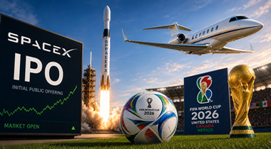 SpaceX IPO and World Cup kick off coincide with bizjet activity surge SpaceX IPO and World Cup kick off coincide with bizjet activity surge