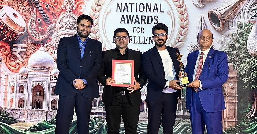 Aman Agarwal collects the Air Cargo Charter Broker of the Year award at India's National Awards for Excellence. Aman Agarwal collects the Air Cargo Charter Broker of the Year award at India's National Awards for Excellence.
