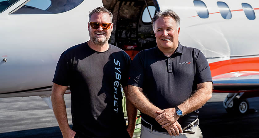 SyberJet shatters 13-year-old light jet transcontinental East-to-West speed record SyberJet shatters 13-year-old light jet transcontinental East-to-West speed record