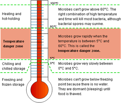 Temperature Danger Zone Chart