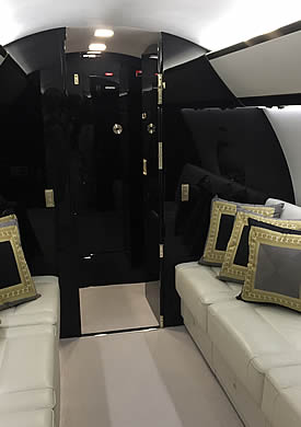 Aerocoat protected all the cabin surfaces of the Gulfstream G650