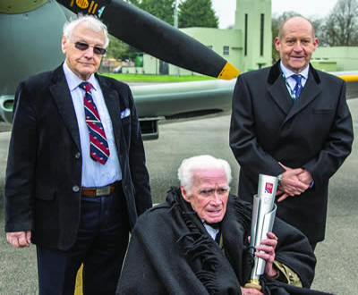 RAF100 Baton passes through London Biggin Hill Airport