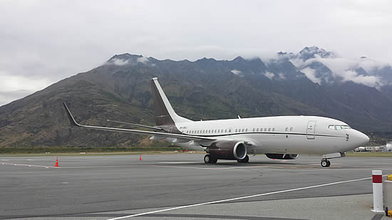 The BBJ marketed by Vertis Aviation flew passengers more than 580 hours in 2017.